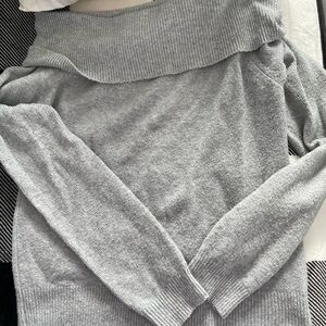 Off Shoulder Sweater- Kinda crop top